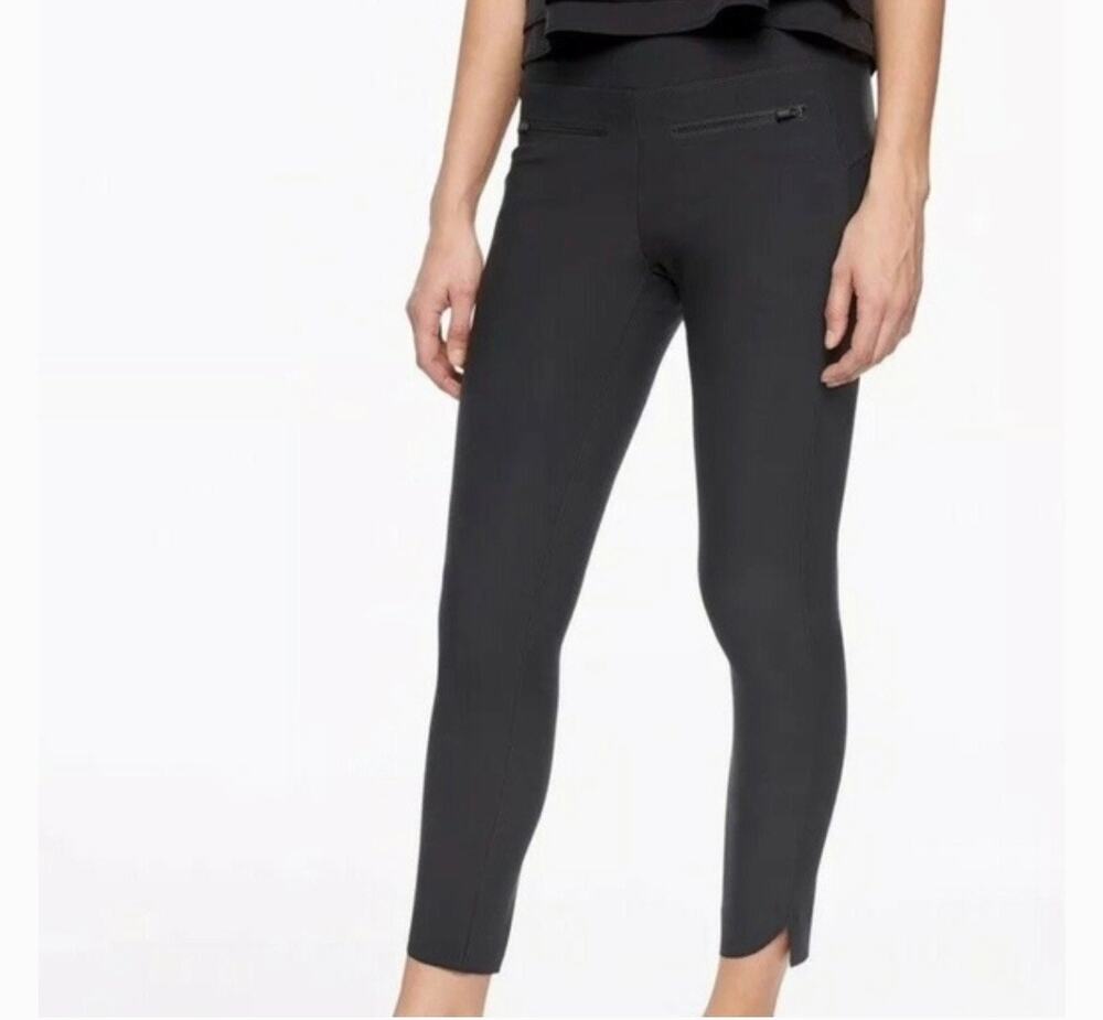 Athleta Black Stellar Crop Lifestyle 210237 Leggings Size XS